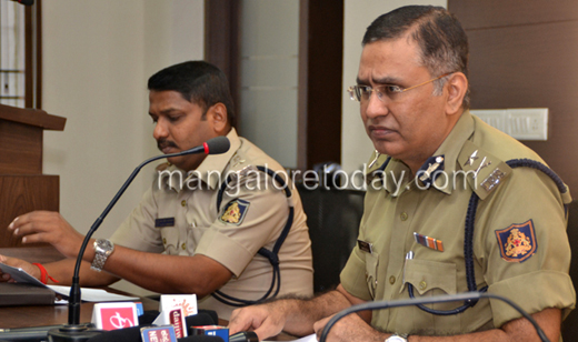 Mangalore police commissioner press meet